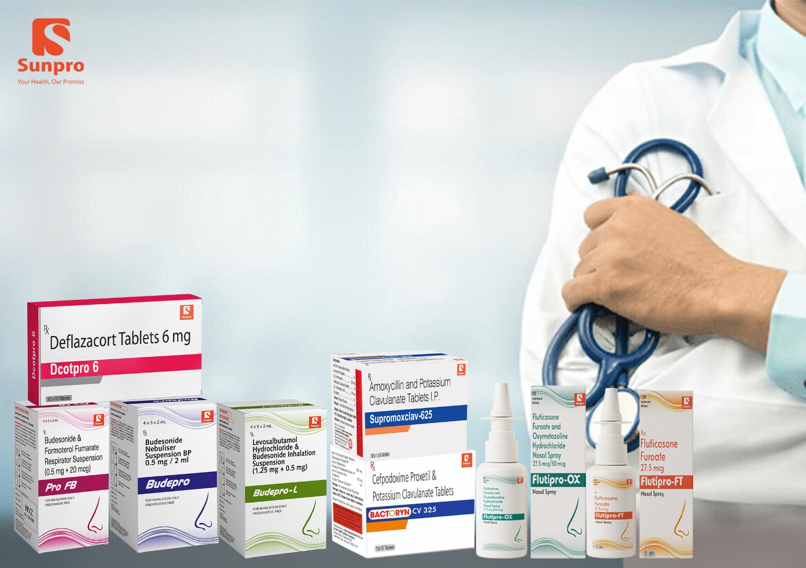 Healthcare professional in a modern pharmaceutical laboratory
